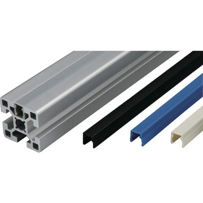 【CAINZ-DASH】トラスコ中山 TSF30用スロットキャップ S L=2000 (ブラック) TSFA104【別送品】