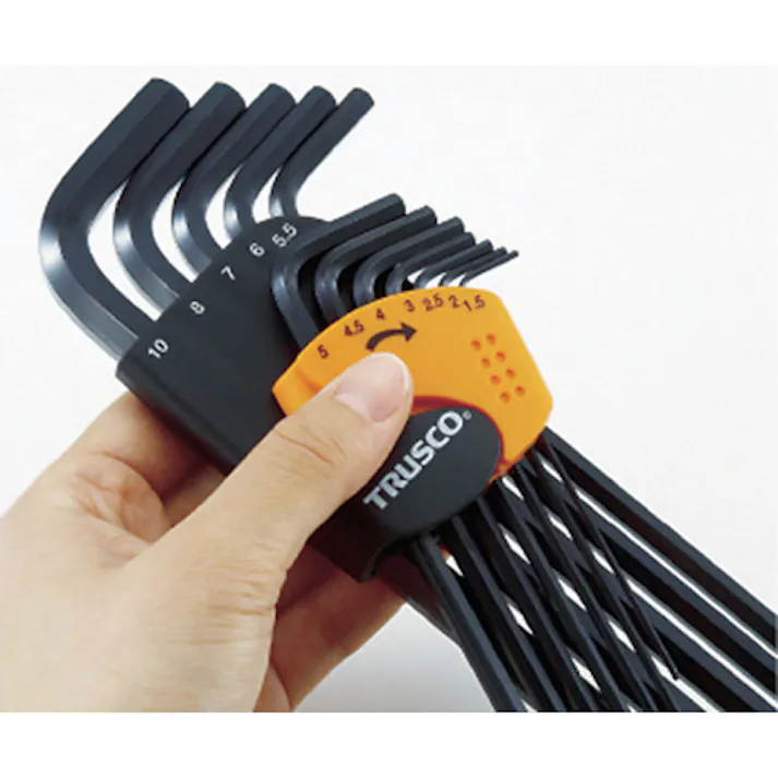 【CAINZ-DASH】トラスコ中山 六角棒レンチセット ロングタイプ 12本組 TRRL-12S【別送品】