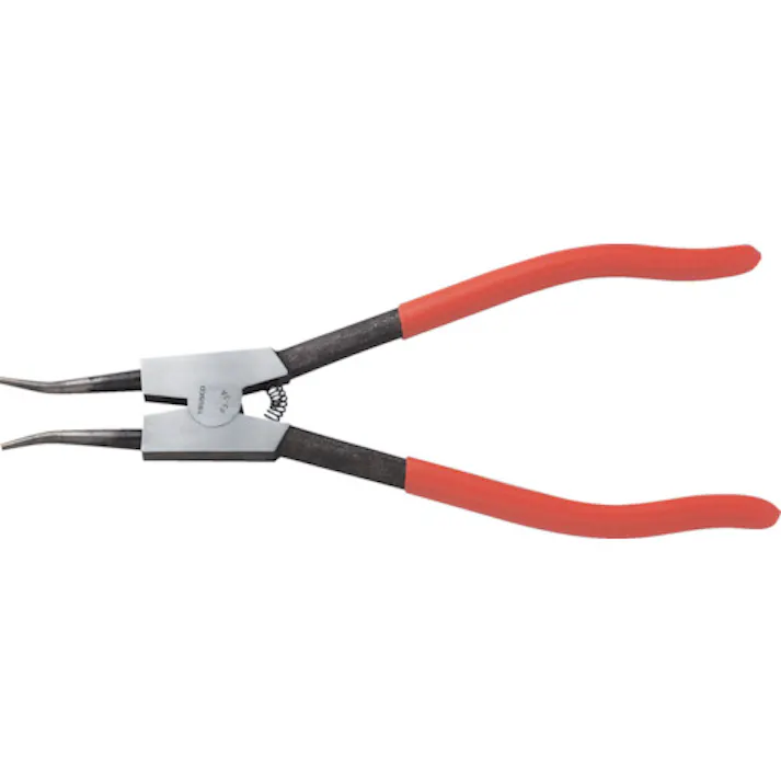 【CAINZ-DASH】トラスコ中山 スナップリングプライヤー 軸用 Φ1.0 直爪63型 63-1A【別送品】