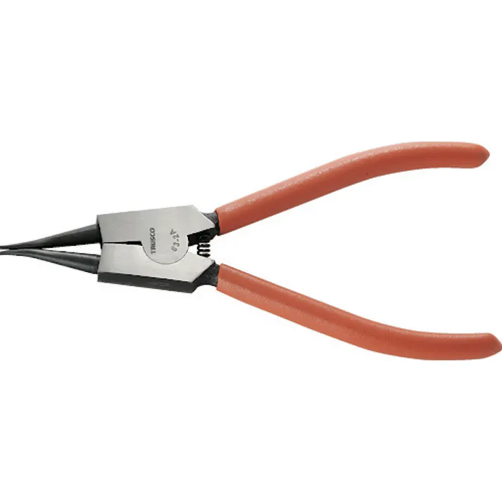 【CAINZ-DASH】トラスコ中山 スナップリングプライヤー 軸用 Φ1.2 直爪63型 63-2A【別送品】