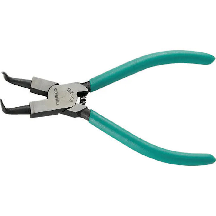 【CAINZ-DASH】トラスコ中山 スナップリングプライヤー 孔用 Φ1.2 曲爪62型 62-2B【別送品】