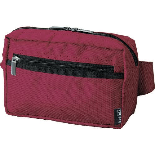 トラスコ中山 コンパクトウエストポーチ　レッド TC-CWP-R ウエストポーチ