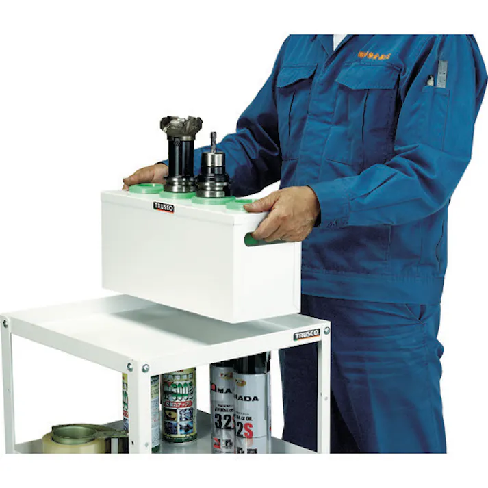 【CAINZ-DASH】トラスコ中山 ツーリングケース NT・BT兼用 30用ホルダー6個 ヤンググリーン 間口390×奥行145×高さ188mm WNT30-6YG【別送品】