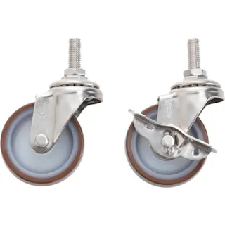【CAINZ-DASH】トラスコ中山 ステンレスワゴン クリーンラビット Φ75ナイロンウレタン車輪セット SUS金具 CRB-SU75SET【別送品】