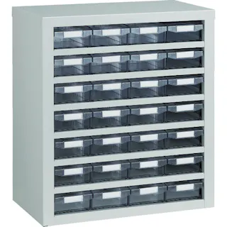 【CAINZ-DASH】トラスコ中山 引出しユニット553×605 透明引出 A-1X28個 VA-47BN【別送品】