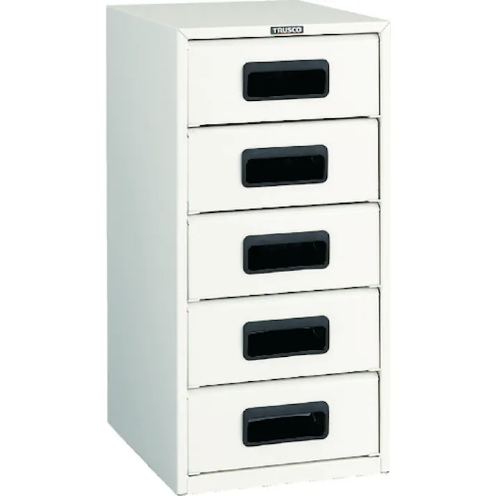 【CAINZ-DASH】トラスコ中山 αレターケース スチール深型5段 引出飛出し防止型 A4-W5N【別送品】