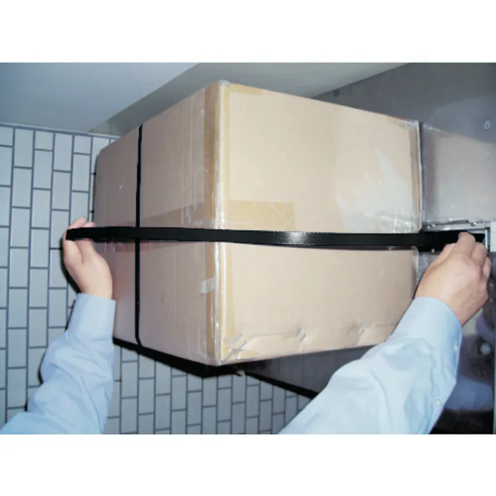 【CAINZ-DASH】トラスコ中山 エコ自動梱包機用PPバンド幅15.5mmX長さ2500m巻 黒 TGPP-155E【別送品】