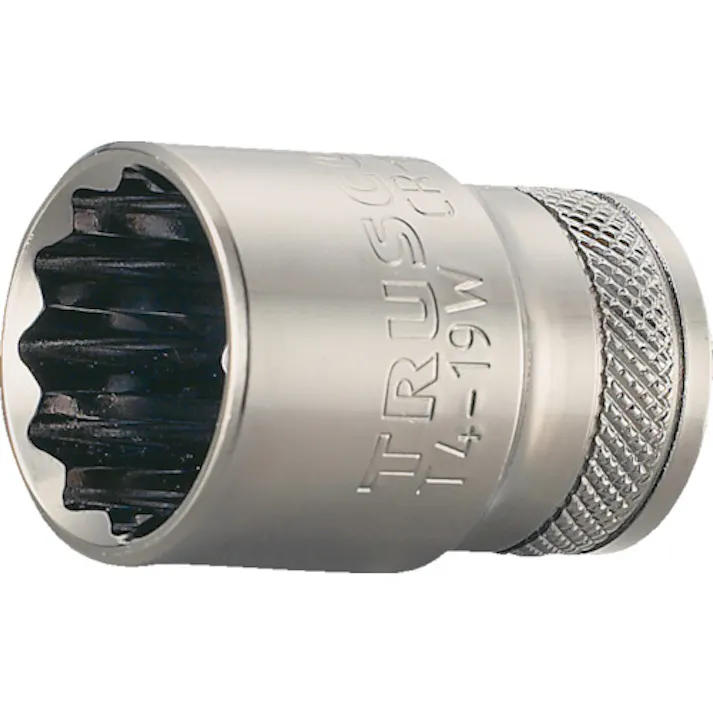 【CAINZ-DASH】トラスコ中山 ソケット 12角タイプ 差込角12.7 対辺24mm T4-24W【別送品】