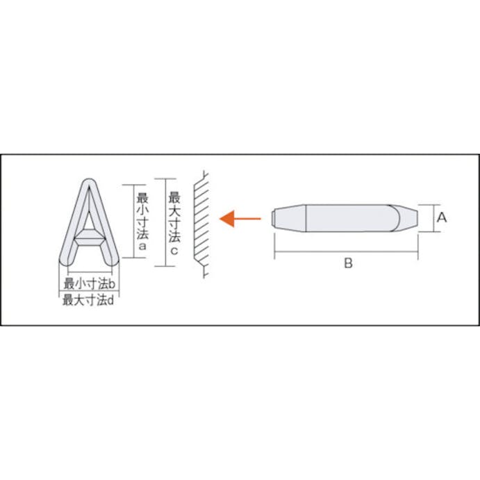 【CAINZ-DASH】トラスコ中山 バラ刻印　１０ｍｍ　Ｗ SKD-100EW【別送品】