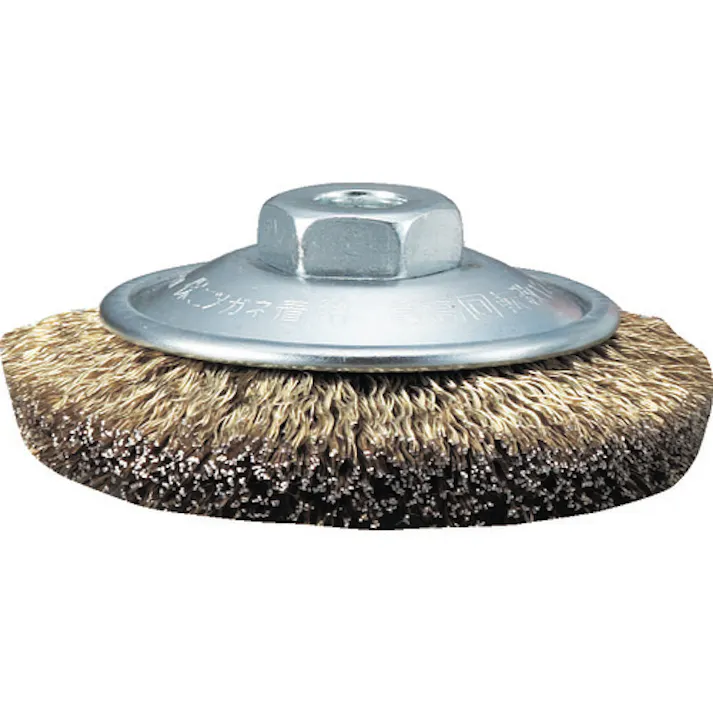 【CAINZ-DASH】トラスコ中山 電動工具用ベベルブラシ Φ85 真鍮メッキ 線径0.27 GBB-85【別送品】