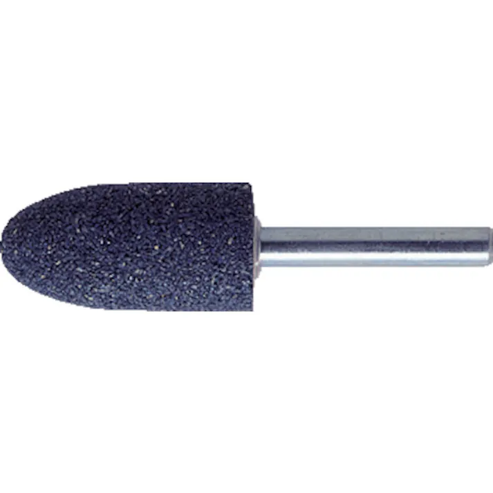 【CAINZ-DASH】トラスコ中山 軸付砥石A 砲弾型 Φ25X幅50X軸6 #36 1箱(PK)5本 MA-744P【別送品】