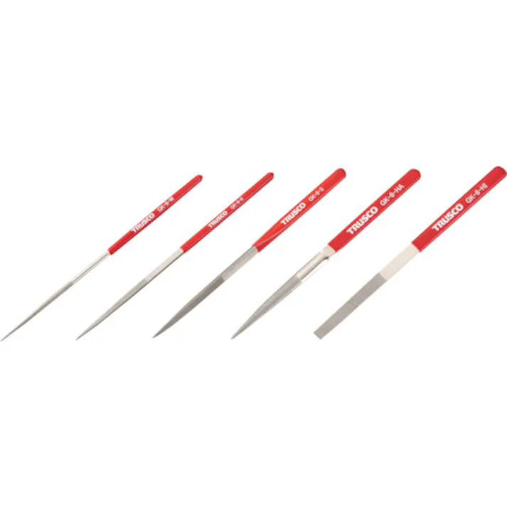 【CAINZ-DASH】トラスコ中山 ダイヤモンドヤスリ 鉄工用#140 5本セット 全長200mm(8本組サイズ) GK-8-SET【別送品】