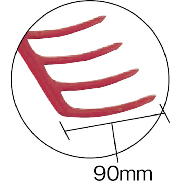 【CAINZ-DASH】トラスコ中山 スチールレーキ パイプ柄 12本爪 TSRP12【別送品】