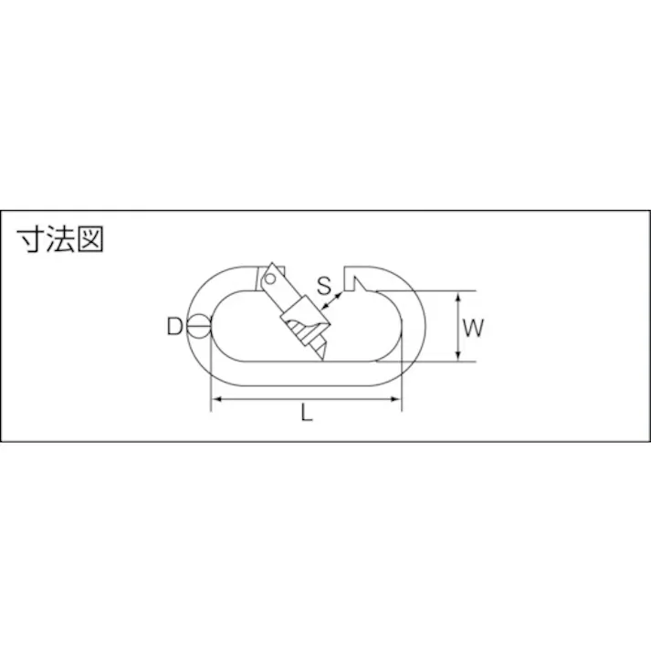 【CAINZ-DASH】トラスコ中山 ステンレス カラビナジュニア(環付) 10mm TKJR-2【別送品】
