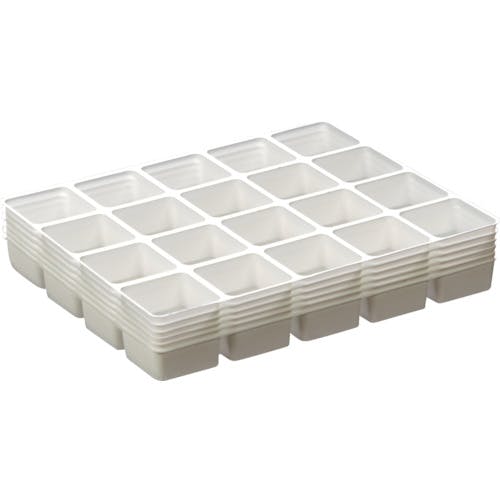 CAINZ-DASH】トラスコ中山 PPトレー 角 20マス 30X30 20枚