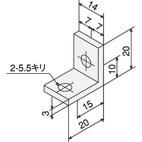 かふぇらて 出品 CAINZ-DASH】トラスコ中山 TSF20用アングルブラケット SS