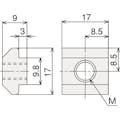 【CAINZ-DASH】トラスコ中山 ＴＳＦ４０用ＴナットＬ（Ｍ５） TSFB008【別送品】