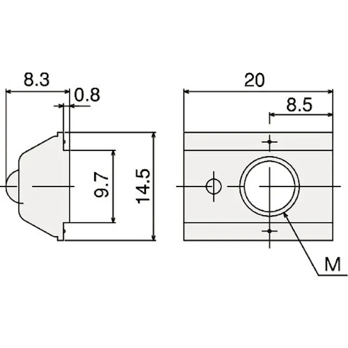 【CAINZ-DASH】トラスコ中山 TSF40用S EasyナットL(M5) TSFNEL5【別送品】