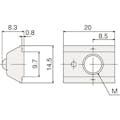 【CAINZ-DASH】トラスコ中山 ＴＳＦ４０用Ｓ　ＥａｓｙナットＬ（Ｍ６） TSFNEL6【別送品】