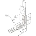 【CAINZ-DASH】トラスコ中山 ＴＳＦ４０用ＳブラインドブラケットＬ（後入れタイプ） TSFK610S【別送品】