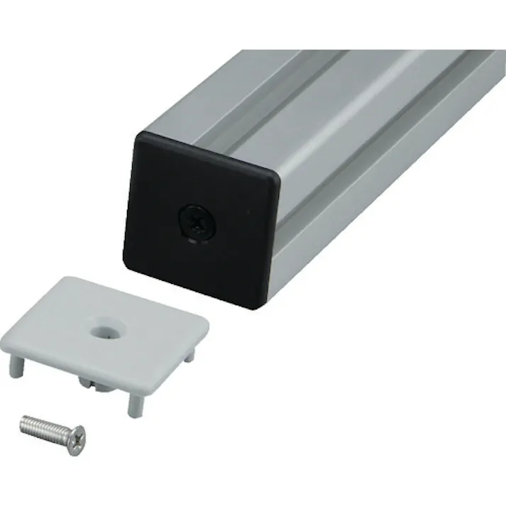 【CAINZ-DASH】トラスコ中山 TSF40用フレームキャップロックタイプN4040(ライトグレー TSFK06LG【別送品】