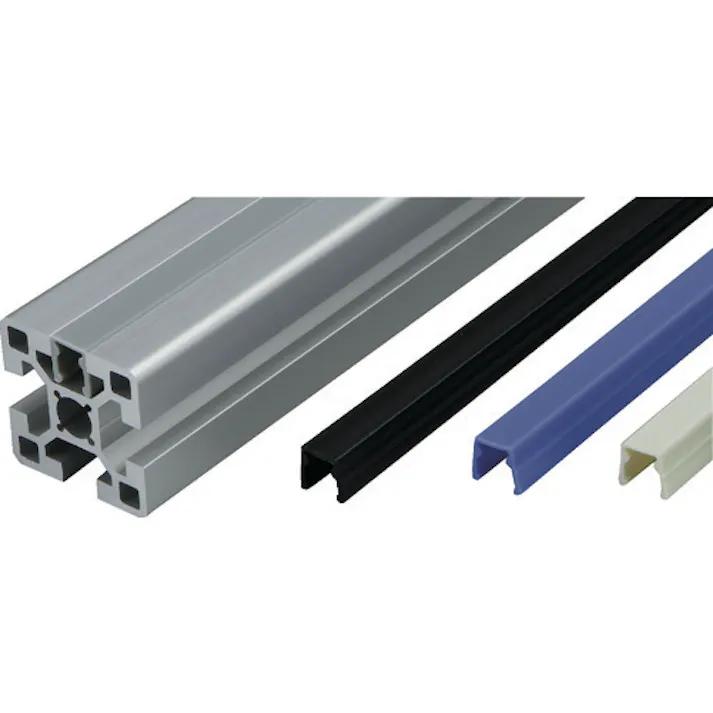 【CAINZ-DASH】トラスコ中山 TSF40用スロットキャップ L L=2000 (ブラック) TSFA102【別送品】