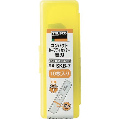 【CAINZ-DASH】トラスコ中山 コンパクトセーフティカッター替刃　１０枚入【別送品】