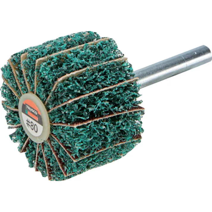 【CAINZ-DASH】トラスコ中山 ナイロンミックスホイール 外径80X厚25X軸6 80♯(5個入) FM8025-80【別送品】