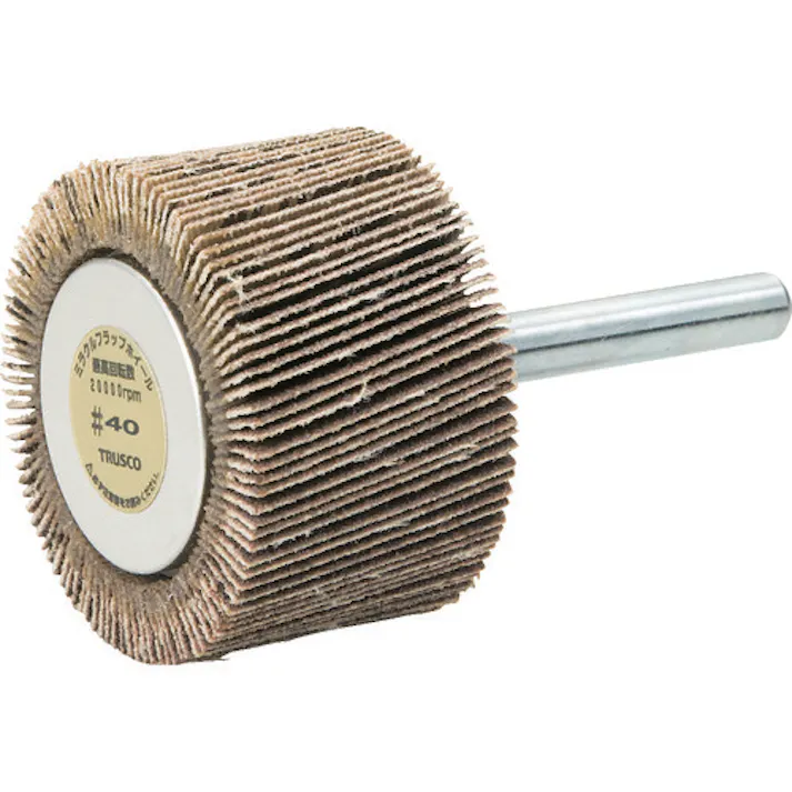 【CAINZ-DASH】トラスコ中山 ミラクルフラップホイール 外径40X厚25X軸6 5個入 #40 MR4025【別送品】