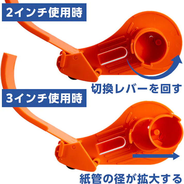 【CAINZ-DASH】トラスコ中山 テープカッター 2・3インチ紙管兼用 TC-2350【別送品】