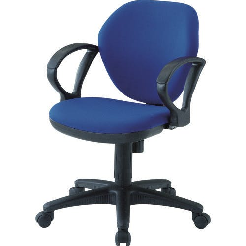 トラスコ中山 オフィスチェア 肘付 青 T-10A-B オフィスチェア トラスコ中山 オフィスチェア 肘付 青 T-10A-B オフィスチェア