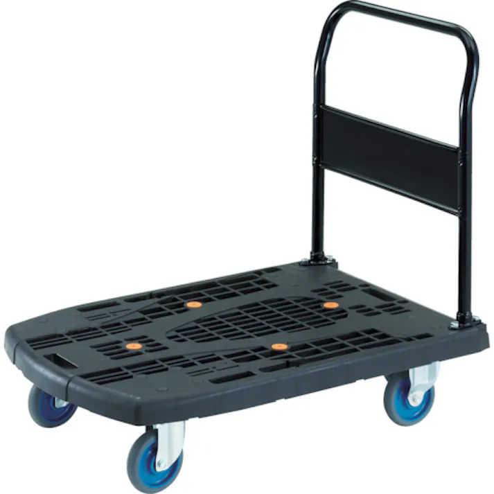 【CAINZ-DASH】トラスコ中山 樹脂台車 カルティオビッグ 固定 900X600 黒 MPK900-BK【別送品】