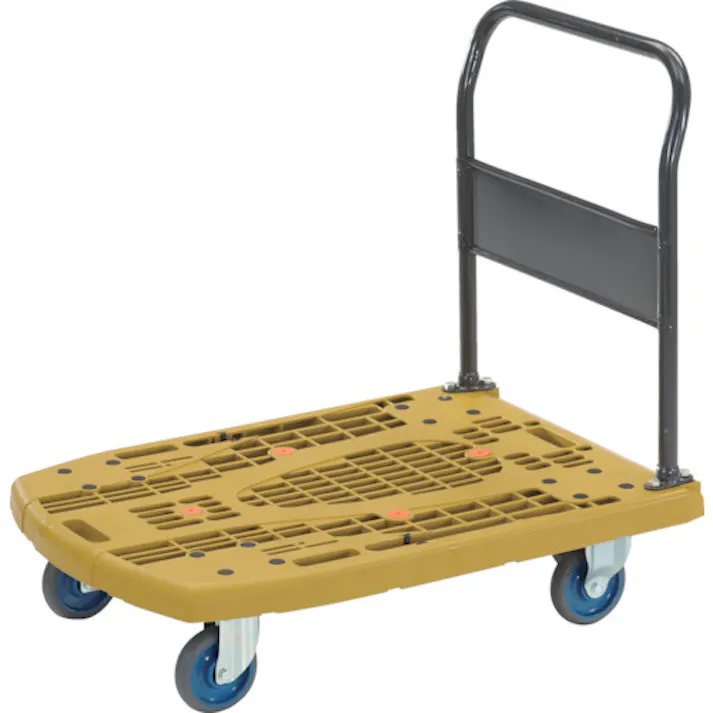 【CAINZ-DASH】トラスコ中山 樹脂台車 カルティオビッグ 固定 900X600 オリーブ MPK900-OG【別送品】