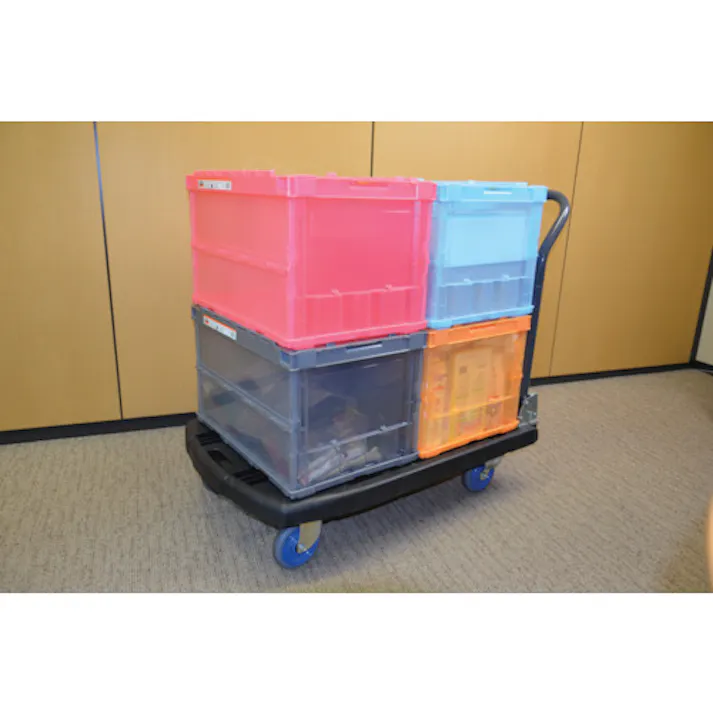 【CAINZ-DASH】トラスコ中山 樹脂台車 カルティオビッグ 折畳 900X600 青 MPK906-B【別送品】