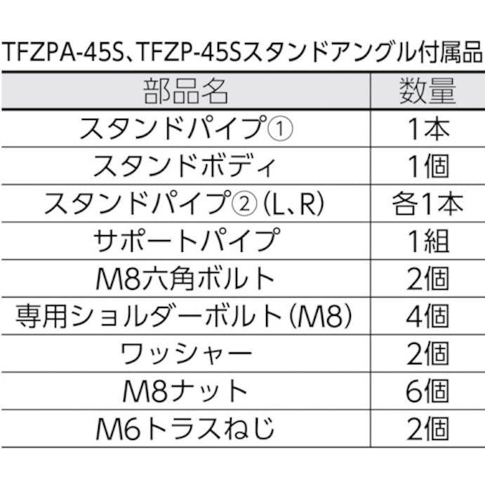 【CAINZ-DASH】トラスコ中山 ４５ＣＭ全閉式工場扇　ゼフィール　スタンドアングル TFZP-S【別送品】