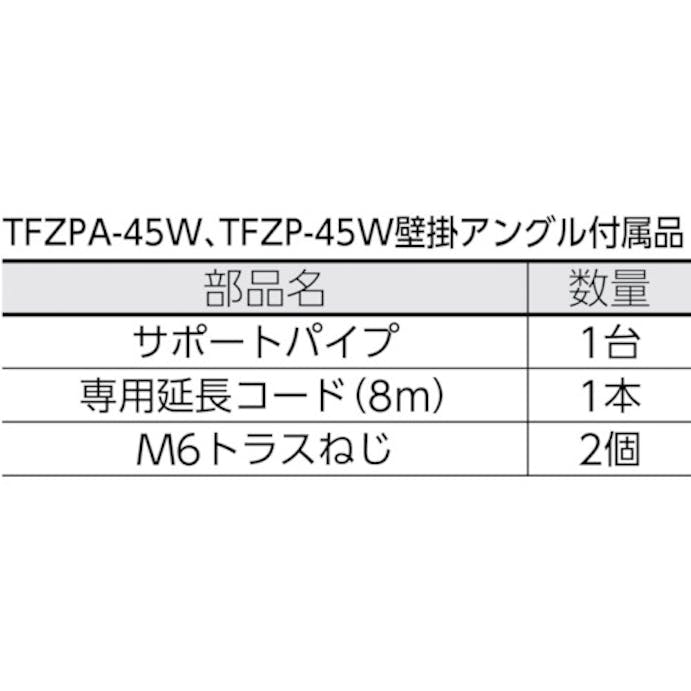 【CAINZ-DASH】トラスコ中山 ４５ＣＭ全閉式工場扇　ゼフィール　壁掛けアングル TFZP-W【別送品】