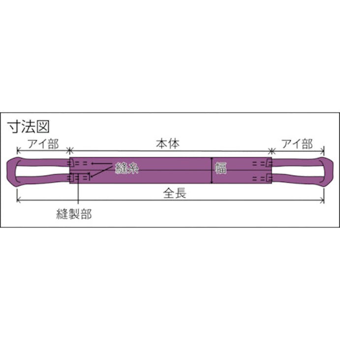 【CAINZ-DASH】トラスコ中山 ワイドソフトスリング　６５ｍｍＸ１．０ｍ TWS05-10【別送品】