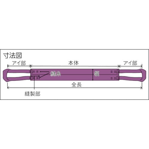 CAINZ-DASH】トラスコ中山 ワイドソフトスリング １０５ｍｍＸ３．５ｍ