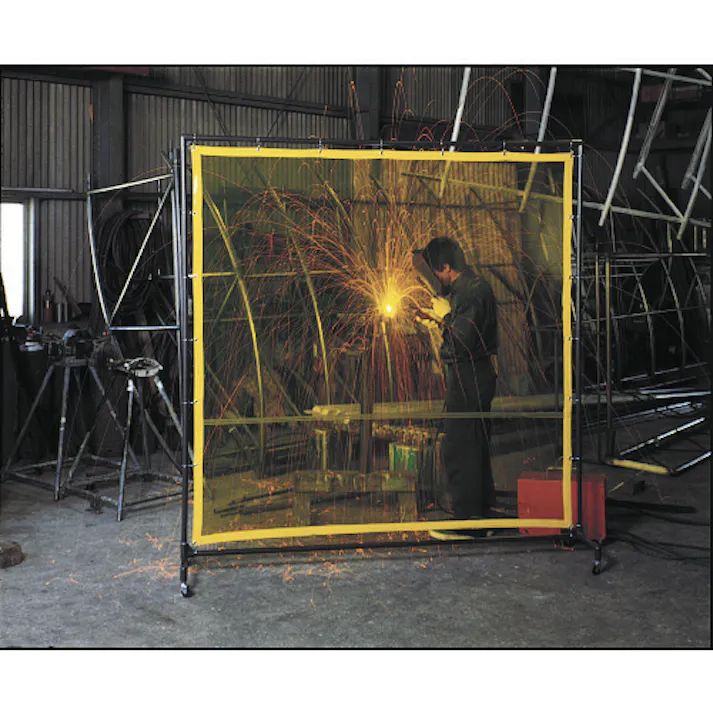 【CAINZ-DASH】トラスコ中山 溶接遮光フェンス 2020型単体 深緑 YFA-DG【別送品】