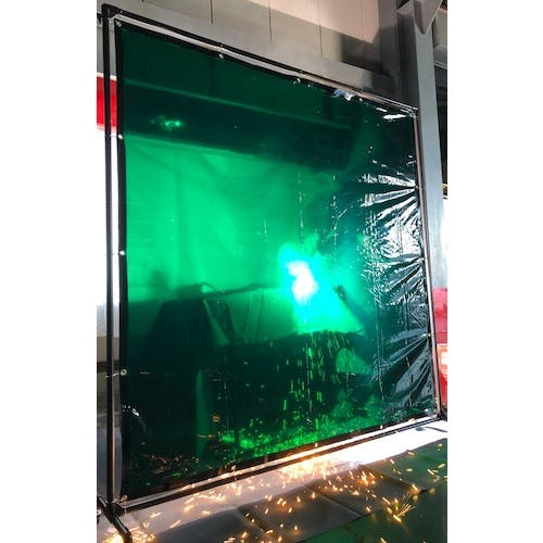 CAINZ-DASH】トラスコ中山 溶接遮光フェンス ２０２０型接続 緑 YFAS
