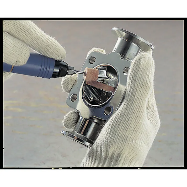 【CAINZ-DASH】トラスコ中山 ナイロンミニフラップ ハード Φ10 緑色 #600 (10個入) SN1013600【別送品】