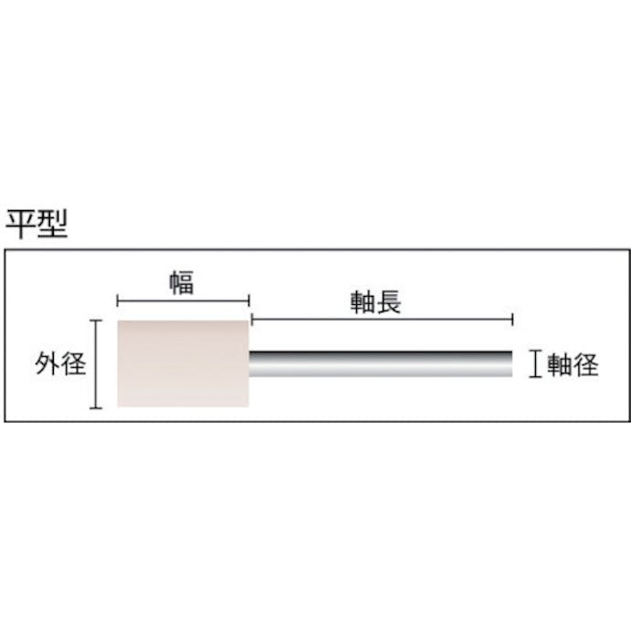 【CAINZ-DASH】トラスコ中山 フェルトミニホイール　平型　Φ６　仕上げ用　白色　（１０個入） SF612S-W【別送品】