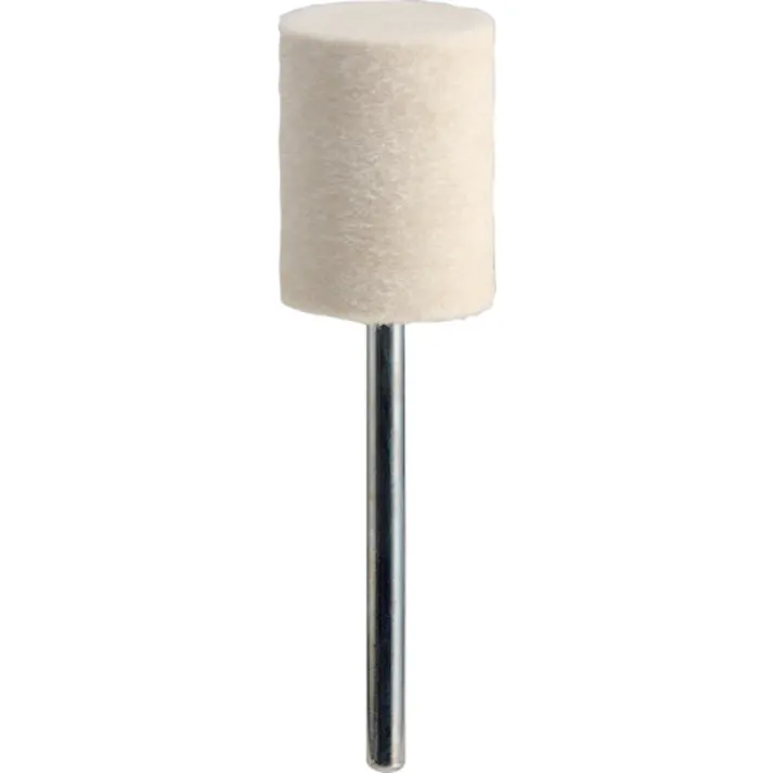 【CAINZ-DASH】トラスコ中山 フェルトミニホイール 平型 Φ15 仕上げ用 白色 (10個入) SF1520S-W【別送品】