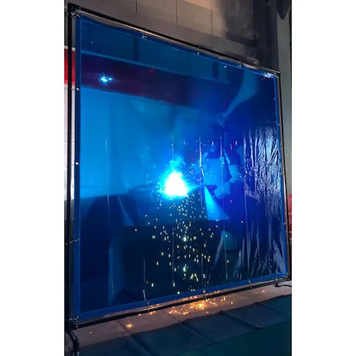 【CAINZ-DASH】トラスコ中山 溶接遮光フェンス 1020型接続 ブルー YFBS-B【別送品】