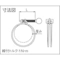 【CAINZ-DASH】トラスコ中山 指ネジ式ワイヤバンド　締付径２１～２５ｍｍ P-TWBN-25【別送品】