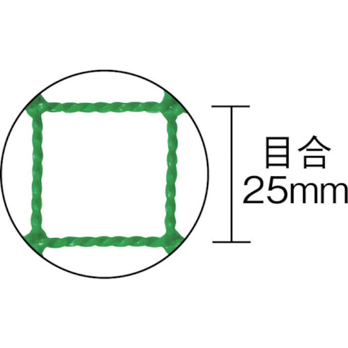 【CAINZ-DASH】トラスコ中山 防炎多目的ネット　網目２５　３．６×３．６Ｍ　ライトグリ TN25-3636GN-F【別送品】