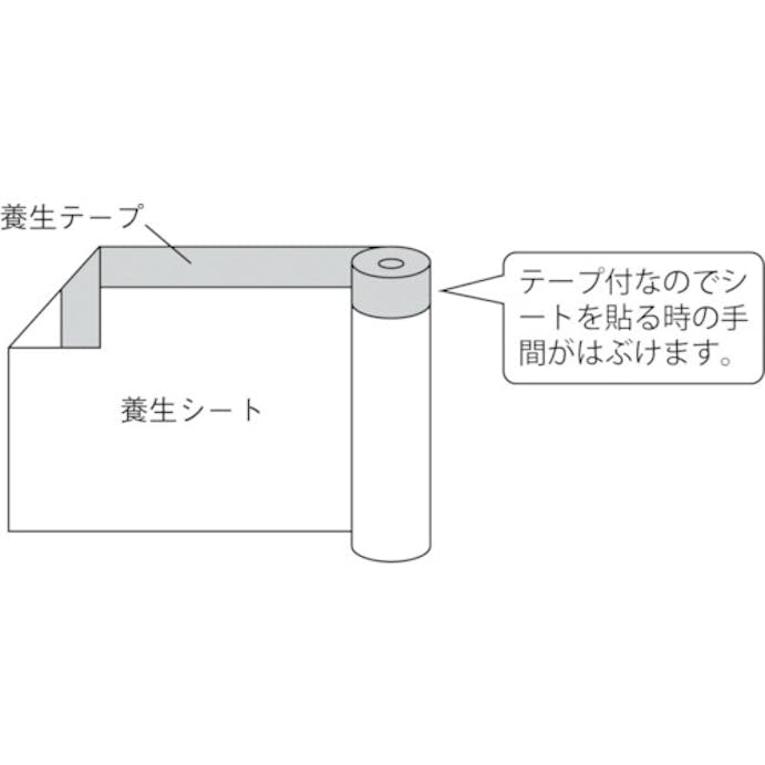 【CAINZ-DASH】トラスコ中山 ポリクロスマスカー　５５０Ｘ２５ｍ TPM-550【別送品】