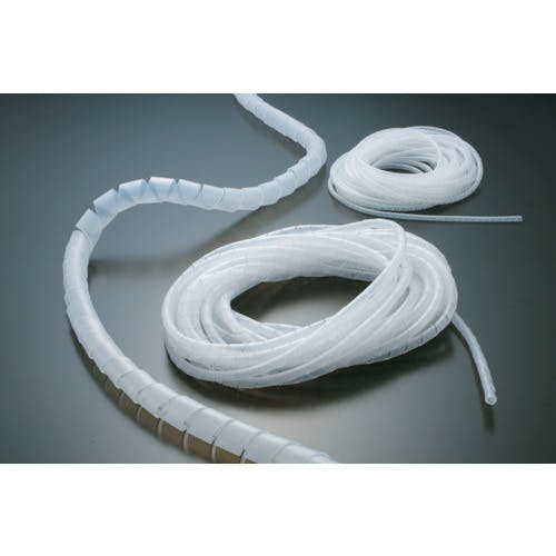 トラスコ中山 スパイラルチューブ 10m 結束径Φ7.5~30.0 白 TSP10W 束線チューブ トラスコ中山 スパイラルチューブ 10m 結束径Φ7.5~30.0 白 TSP10W 束線チューブ