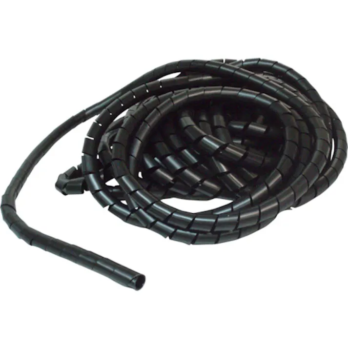 【CAINZ-DASH】トラスコ中山 スパイラルチューブ 10m 結束径Φ12.0~35.0 黒 TSP15BK【別送品】