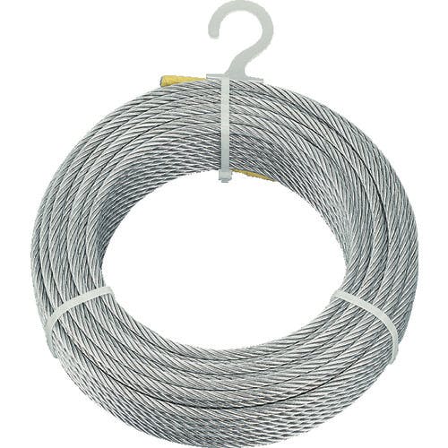 トラスコ中山 メッキ付ワイヤーロープ Φ6mmX30m CWM-6S30 ワイヤロープ トラスコ中山 メッキ付ワイヤーロープ Φ6mmX30m CWM-6S30 ワイヤロープ
